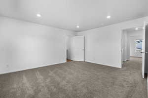 View of carpeted empty room