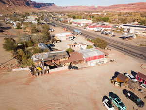 Bird's eye view featuring a mountain view