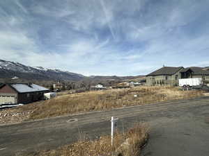 View of road featuring a mountain view