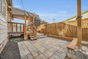 View of patio / terrace with a pergola