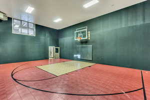 View of basketball court