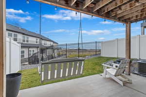 View of patio / terrace with central AC unit