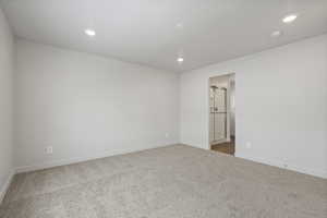 View of carpeted empty room