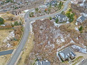 Birds eye view of property