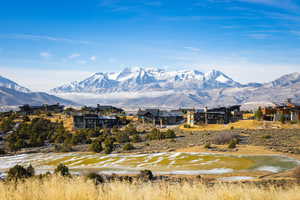 View of mountain feature featuring a water view