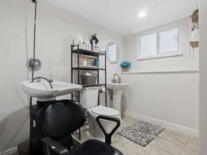 Bathroom featuring tile patterned flooring