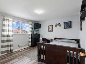 Bedroom featuring hardwood / wood-style floors