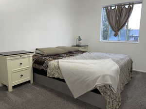 Bedroom featuring carpet flooring