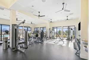 View of exercise room