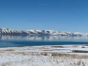 Water view featuring a mountain view