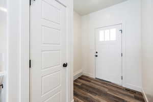 Foyer with LVP flooring