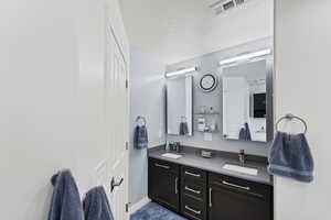 Enjoy your 2 sink bathroom with smart lights, upgraded fixtures and mirrors.