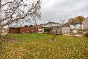 View of yard featuring central AC