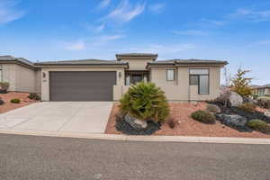 View of front of house featuring a garage