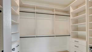 View of spacious closet