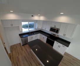 Kitchen featuring optional white  cabinets