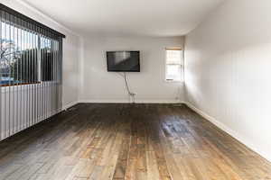 Living room with hardwood floors