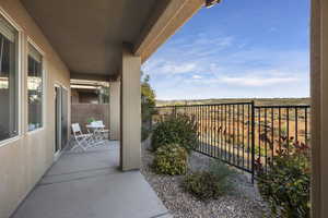 View of patio