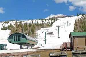 Exterior space featuring a mountain view