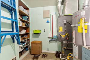 Utilities with secured water heater