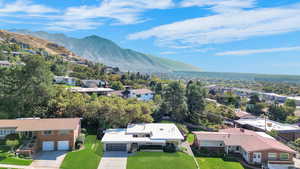 Aerial view featuring a Mountain View