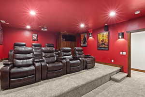 3 Tiered Theater Room!