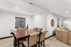 Card/Dining Area in Basement Family Room!