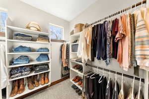 Large His & Hers Walk In Closet!  Lots of Shelf Space!  Long & Short Hanging!  Shoe Shelves!