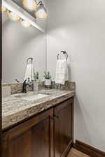 Main Level Powder Room!  Granite!