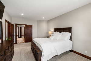 Master Bedroom has Plenty of Extra Space for King Size Bed and a Seating/Reading Area by Mountain View Windows!