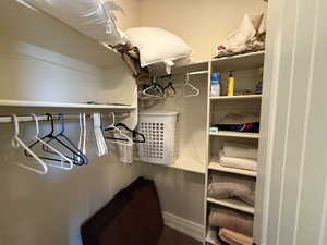 View of spacious closet