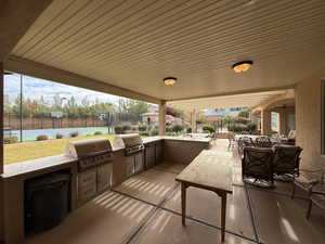 View of patio / terrace with a grill