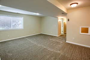 View of carpeted empty room