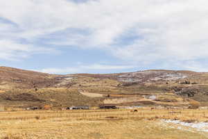 View of mountain feature featuring a rural view