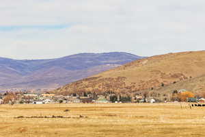 Mountain view with a rural view