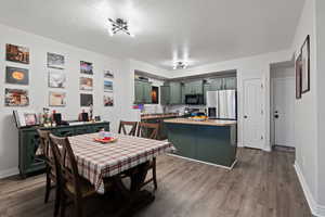 Dining area looking into Kitchen