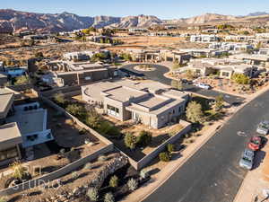 Bird's eye view featuring a mountain view