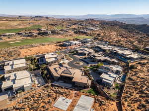 Bird's eye view featuring a mountain view