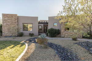 View of pueblo-style house