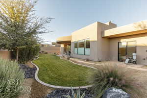 View of yard featuring a patio