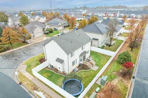 Drone / aerial view of back of property