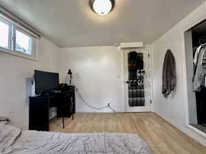 Bedroom featuring light hardwood / wood-style floors