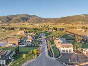 Bird's eye view featuring a mountain view and a rural view