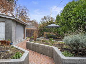 Private patio area.