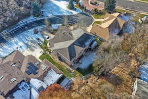 Birds eye view of property