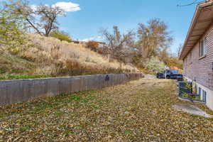 View of yard featuring central AC unit