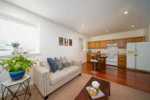 Kitchen/living room (the window could be dug out for a door for the basement ADU)