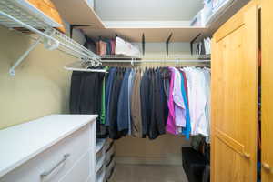 Primary walk in closet