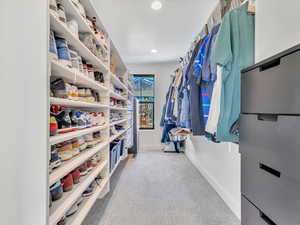 View of spacious closet