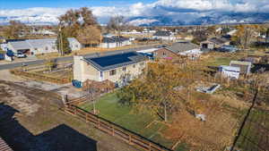 Bird's eye view featuring a mountain view